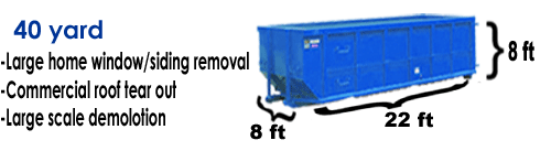 40 yard dumpster