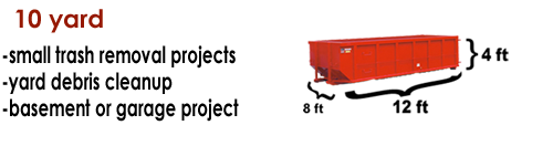 10 yard dumpster