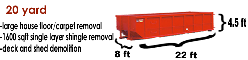 20 yd dumpster