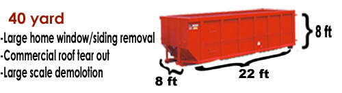 40 yard dumpster